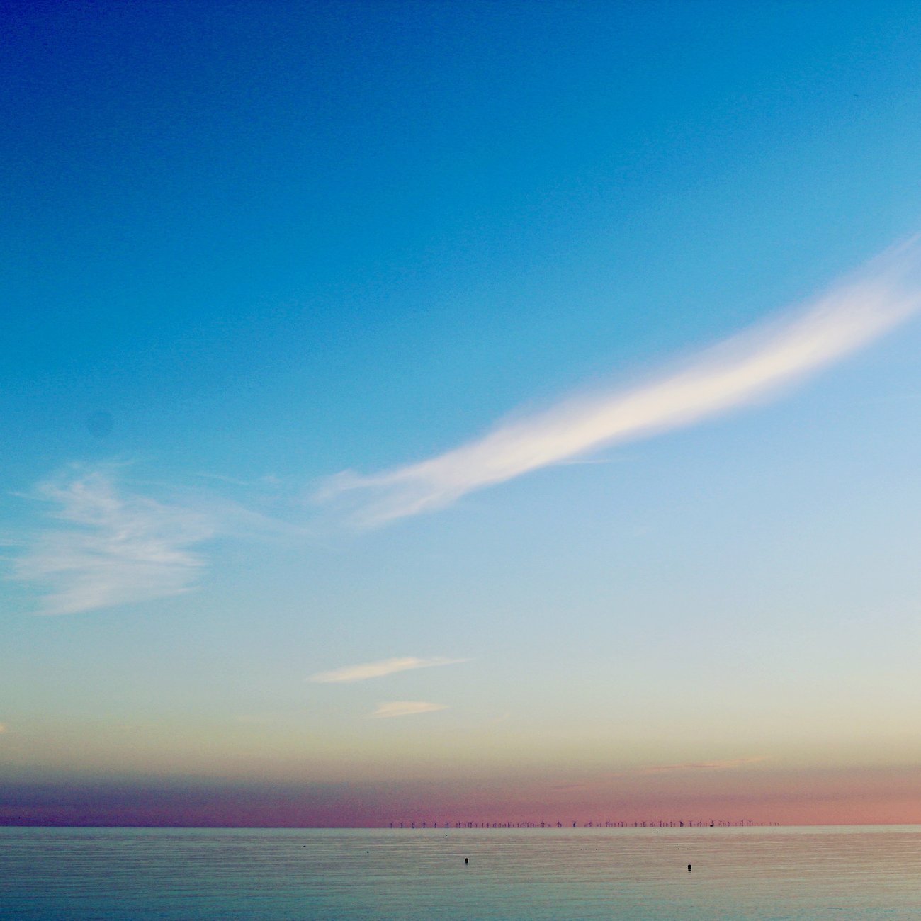 Sea and sky at dusk — in tune with nature