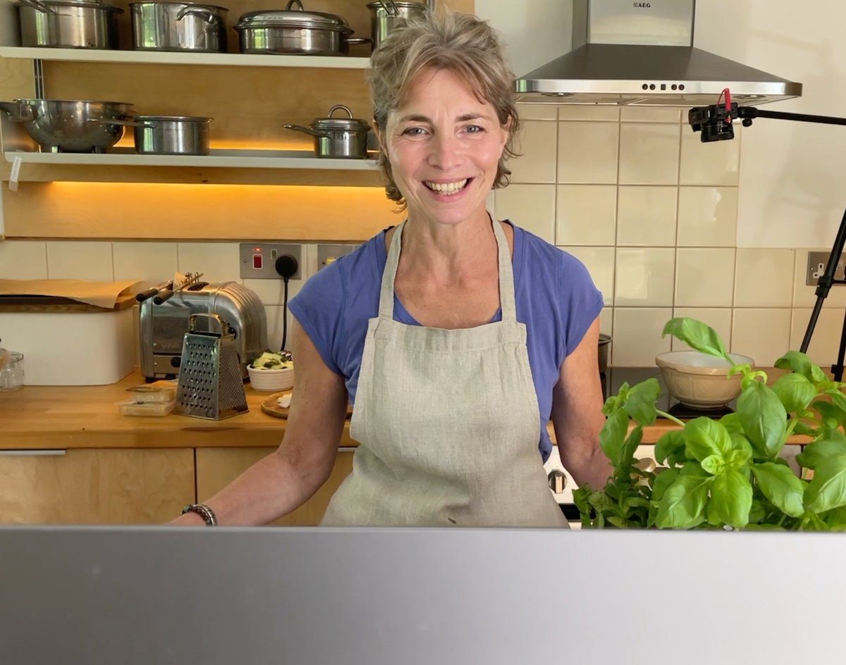 Corinna in her kitchen