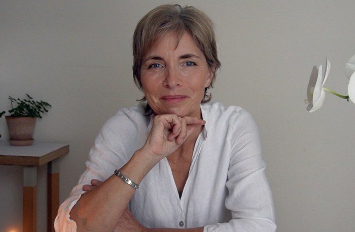 Corinna in her garden